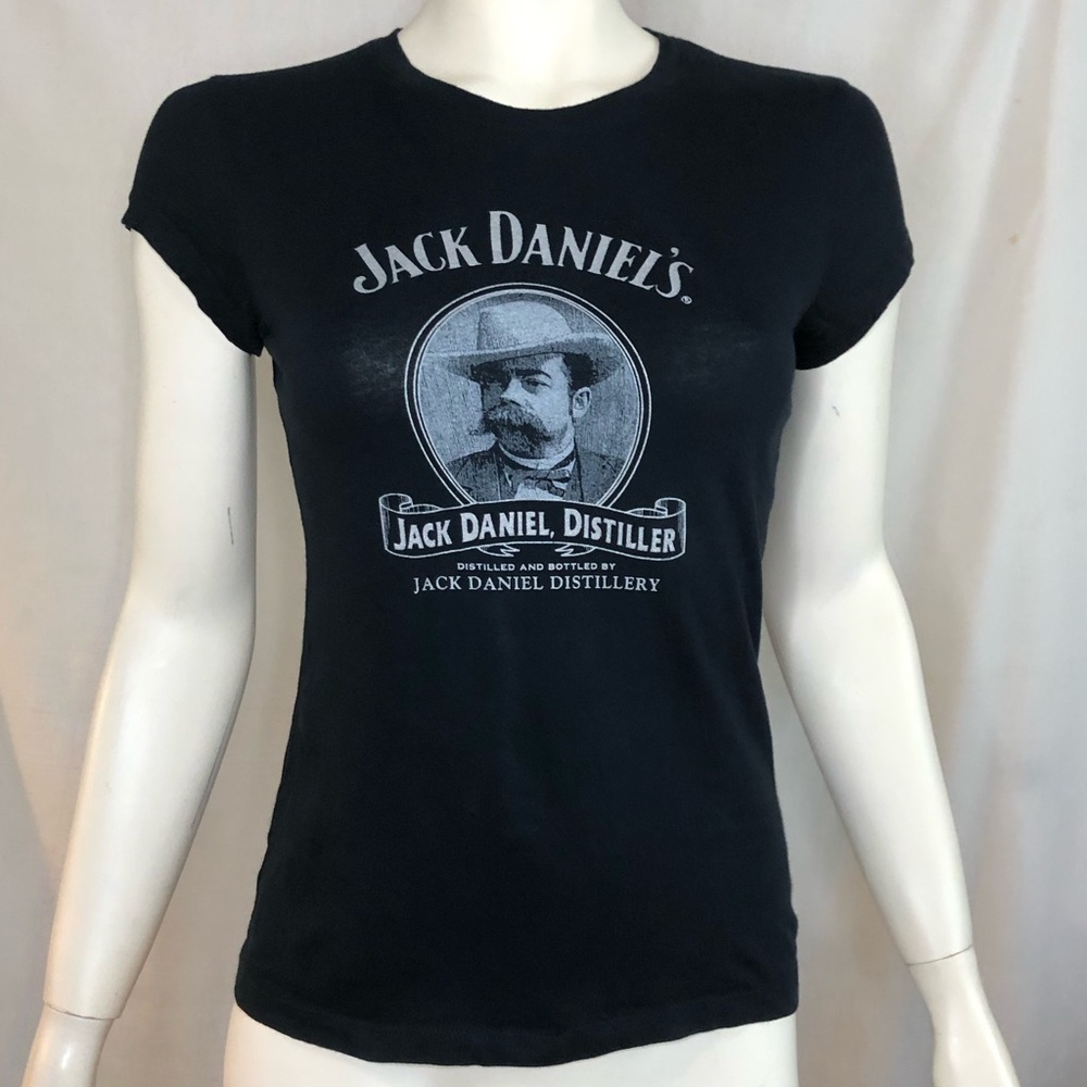 Jack Daniel’s women’s babydoll t shirt with Jack Daniel’s picture size small